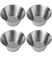 Yoku Made Heavy-duty Stainless Steel Small Bowl, No colied Edge, Brushed Finish, 4.5 Inches Diame...