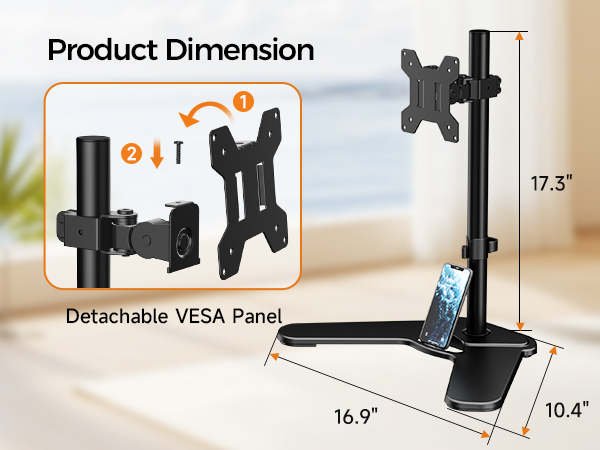 adjustable monitor stand