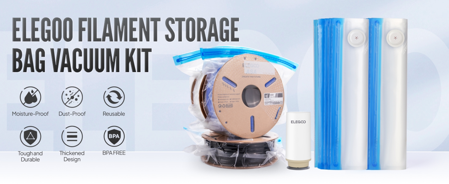 ELEGOO FILAMENT STORAGE BAG VACUUM KIT