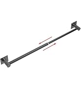 MIROAMZ Towel Bar, 13inch to 23.6inch Adjustable Self-Adhesive Towel Rack, Stick on Towel Racks f...