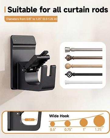 curtain rod holders