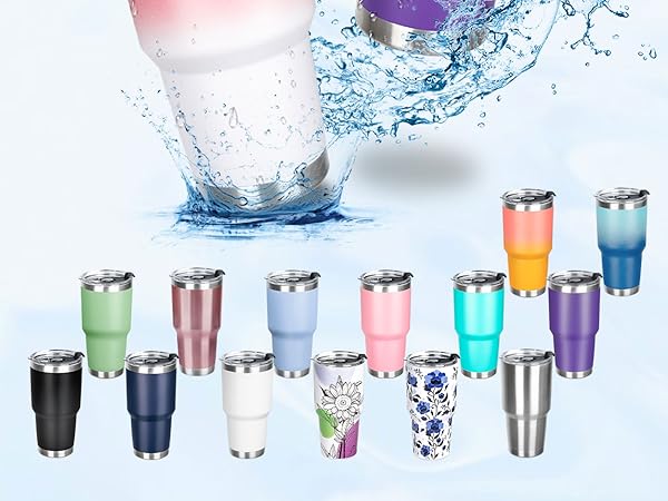 30oz insulated cup with straw