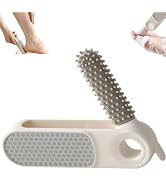 KINTEGOOD 2-in-1 Foldable Foot File with Toe Gap Cleaner, Nano Glass Callus Remover, Silicone Bat...