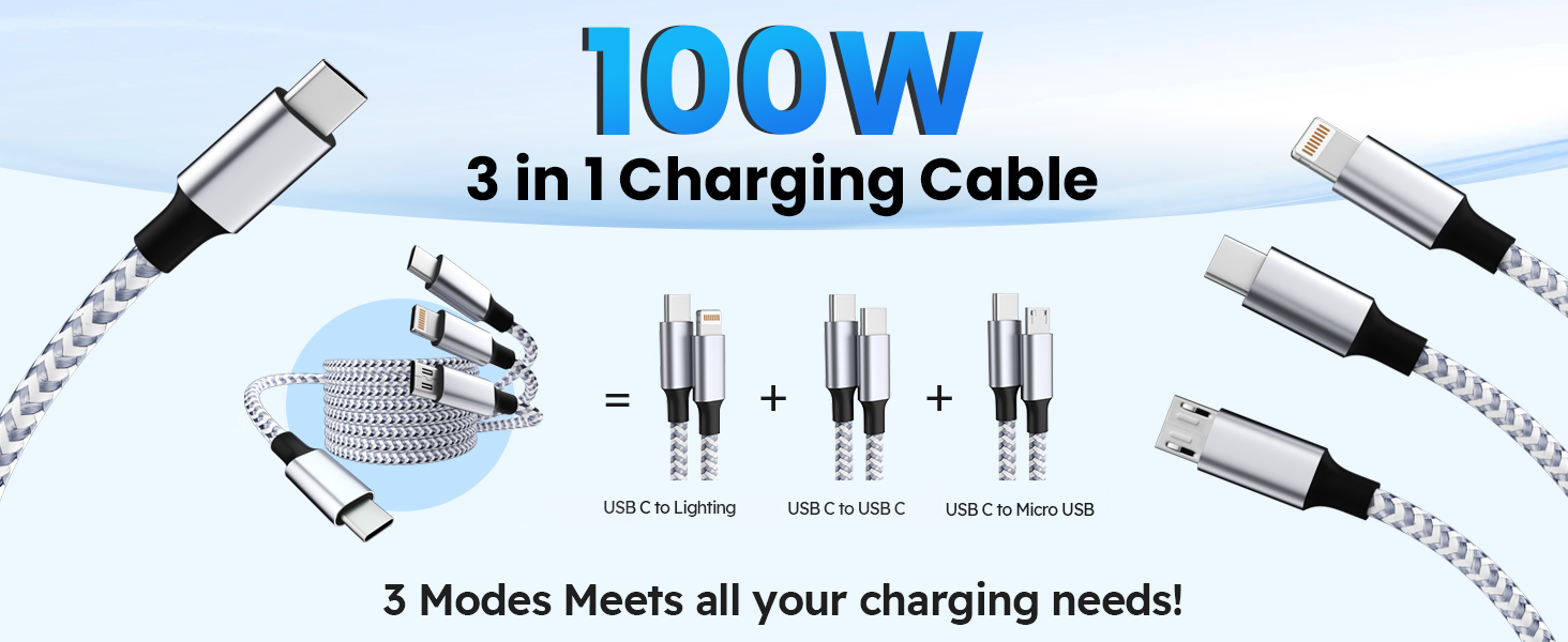  3 in 1 Fast Charging Cable