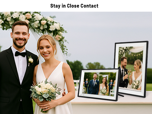 digital picture frames load from phone electronic picture frame