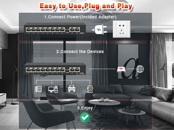 1010g 8 port gigabit switch