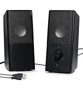 Bingxue H21 Computer Speakers, Desktop Speakers 2.0 Multi Device Stereo Speaker, Volume Control P...