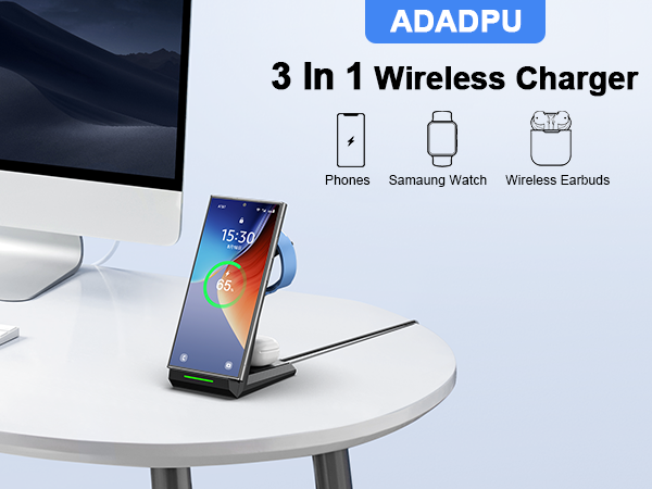 3 in 1 wireless charger for samsung devices