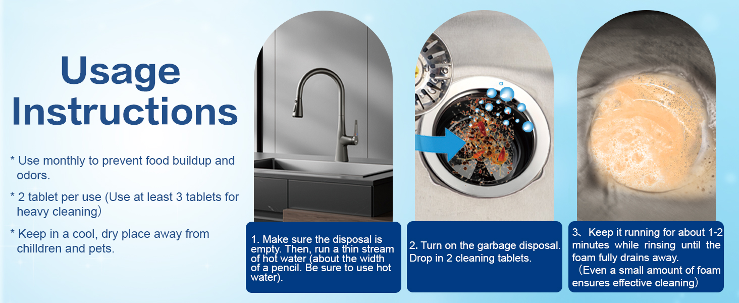 garbage disposal cleaner,disposal cleaner,garbage disposal cleaner and deodorizer