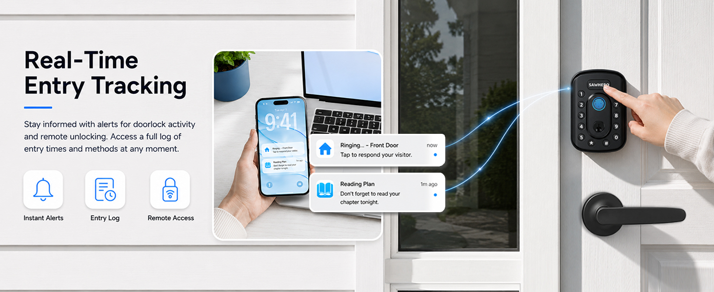 Keyless entry door lock