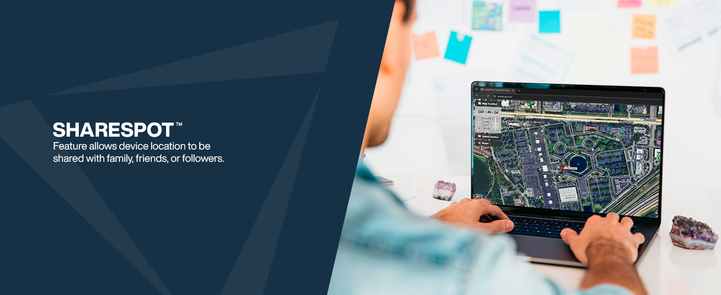 ShareSpot — Allows devices location to be shared with family, friends, or followers.