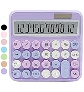 Purple Calculator, UPIHO Standard Calculator 12 Digit with Large LCD Display and Big Buttons,Purp...