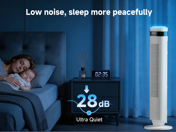 28dB Quiet for Sleep