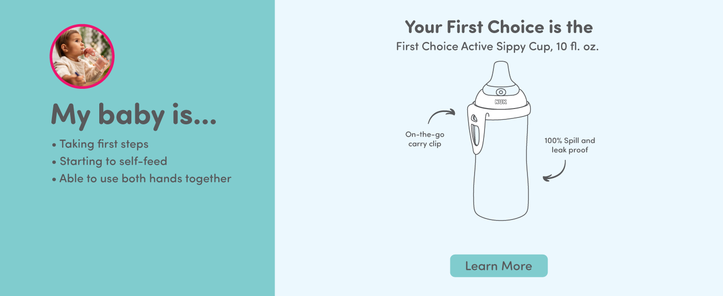 nuk choice active cup sippy spill leak proof trainer soft spout toddler bpa free toy story 8 months
