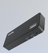 Plugable USB C Triple Display Docking Station with Laptop Charging, for Thunderbolt, USB4, or USB...