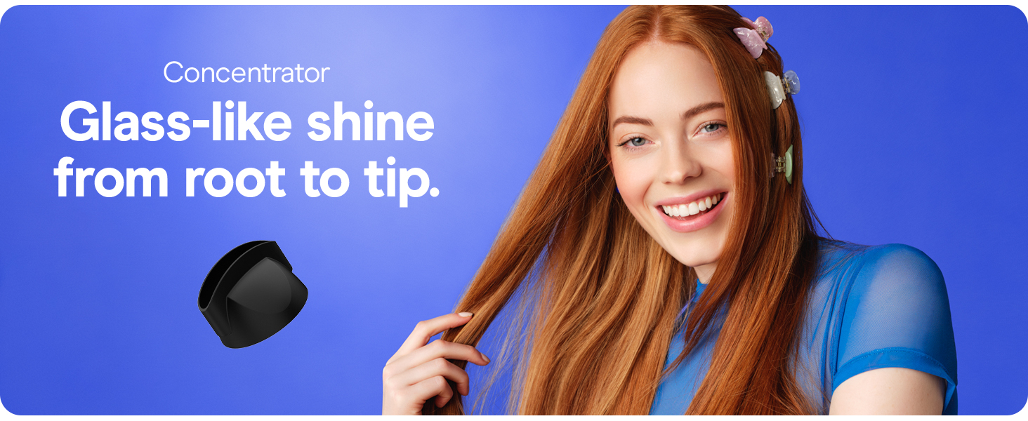 glass-like shine from root to tip.
