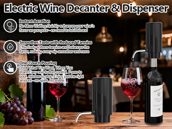 Electric Wine Decanter &amp; Dispenser