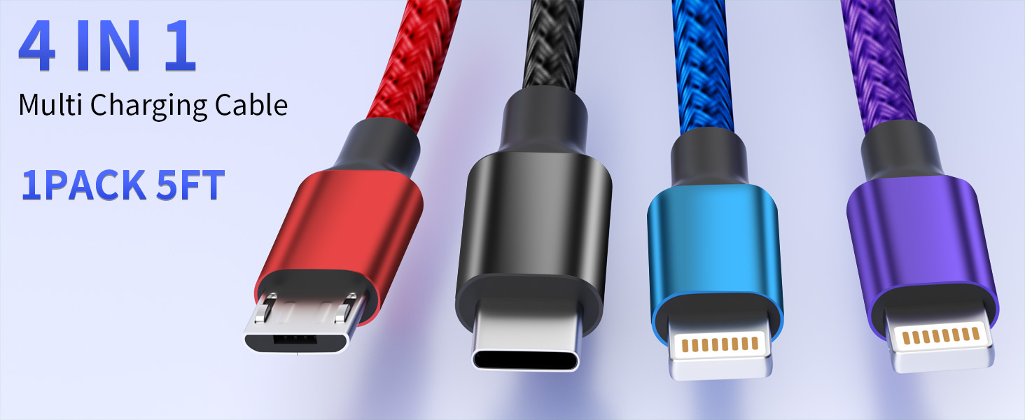 4 in 1 Multi Charging Cable