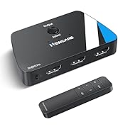 NEWCARE 8K HDMI Switch 3 in 1 Out, HDMI 2.1 Switch with Remote, HDMI Splitter 4K@120Hz Support 8K...