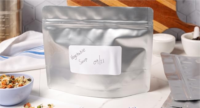 wallaby mylar bags with sticker labels for long term food storage best heat sealer impulse prepper