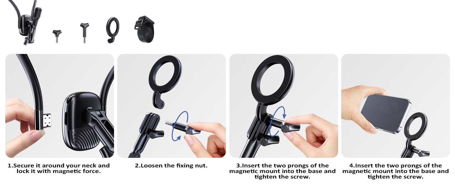 magnetic neck mount