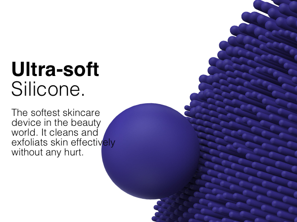gentle silicone face scrubber