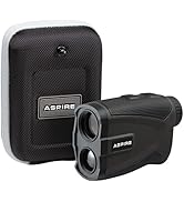Aspire Platinum Golf Rangefinder – Slope On/Off, 6X Magnification, 1000-Yard Laser Range Finder w...