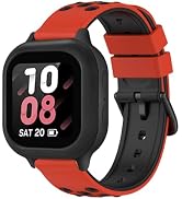 MAKCPOIMER 20mm Kids Watch Band Compatible with Gabb Watch 3e/3/2/1, Sport Silicone Strap Replace...