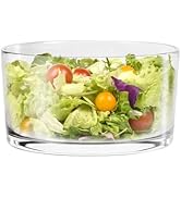 KITEISCAT Large Glass Salad Bowl - Versatile 118oz Trifle and Fruit Bowl - Elegant &amp; Long-Lasting...