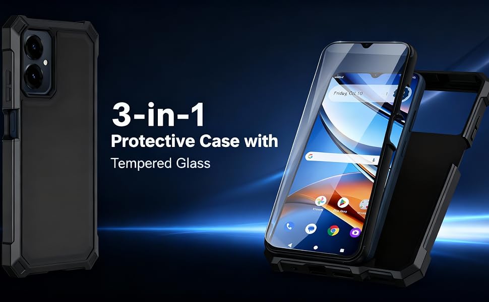 3 in 1 full body protective phone case
