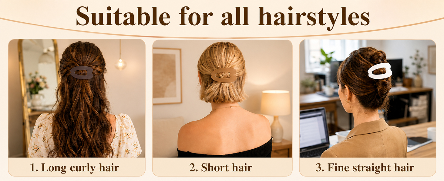 Suitable for all hairstyles