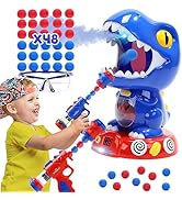 EagleStone Movable Dinosaur Shooting Toys for Kids, Auto Scoring and Spaying, Shooting Target Gam...