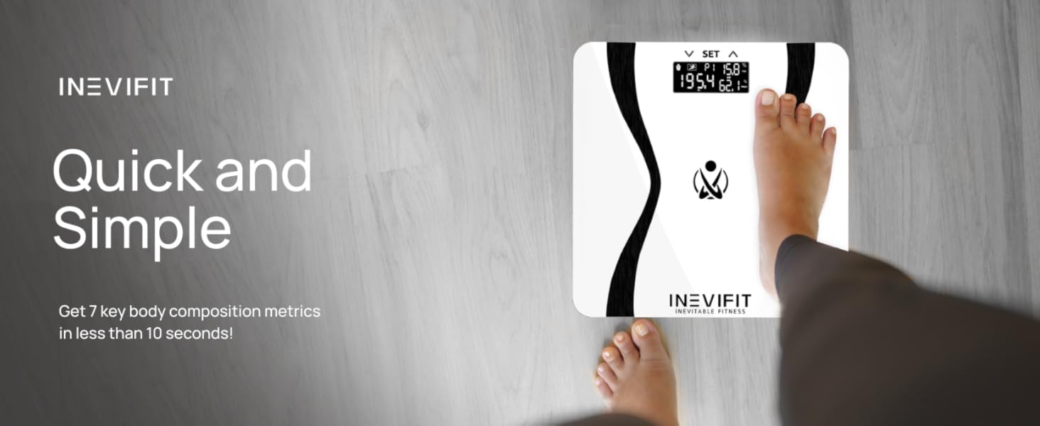 I-BA001W - INEVIFIT - Best Body Analyzer Scale - Premium A+