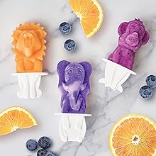 Tovolo 3D Ice Pop Molds Zoo Animals