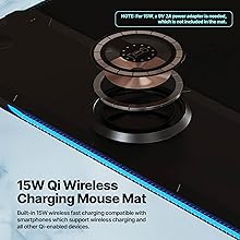 Qi Wireless Charging 15w for phone or headphones