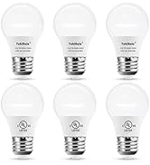 YukiHalu A15 LED Light Bulbs, 60W Equivalent, E26 Base, 3000K/5000K White, 7W 600 Lumens 120V, UL...