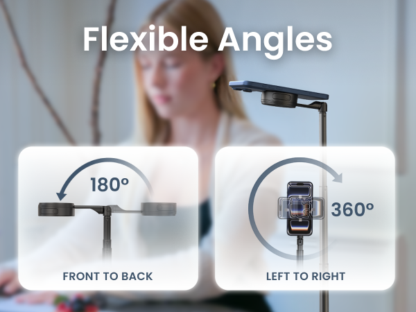 Stable aluminum phone tripod for TikTok and YouTube