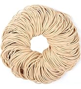 Rubber Bands Size #19 Beige 300pcs Elastic Rubber Bands for Office Supplies