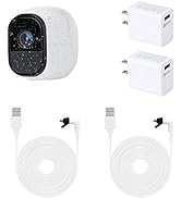 2Pack Power Cable for Arlo Pro and Arlo Pro 2, 16.4Ft/5m Weatherproof USB Cable, with Quick Charg...