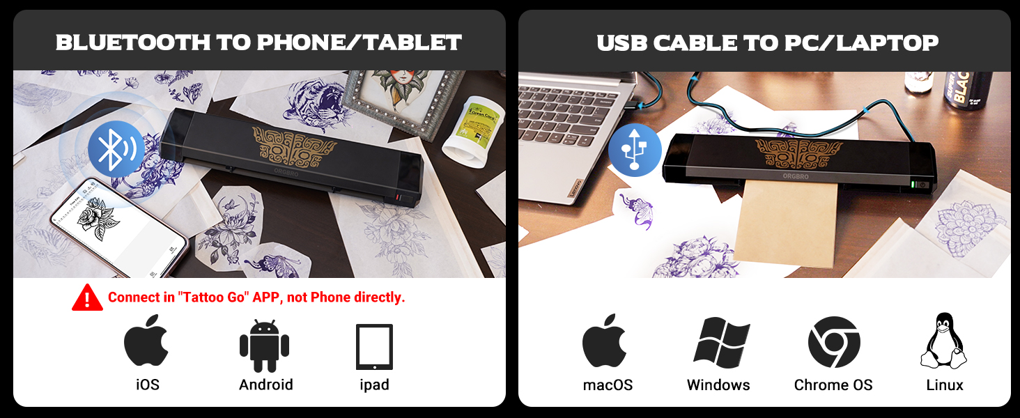 ORGBRO Tattoo Stencil Printer