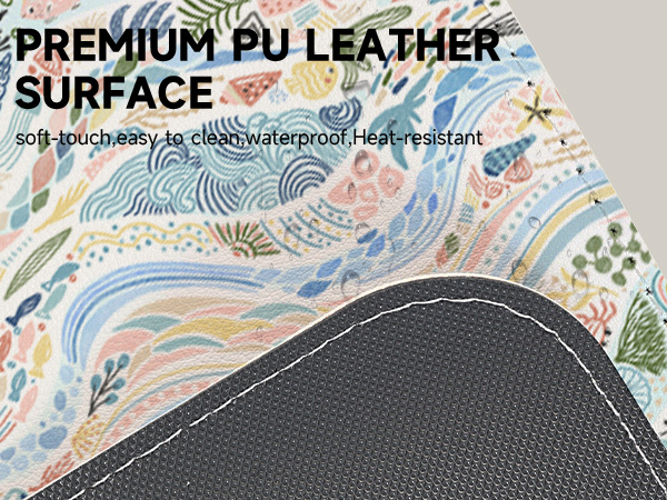 pu leather mouse pad
