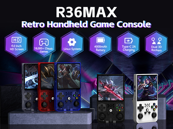 retro handheld game console gaming video consoles stick retroid pocket games hand held gameboy