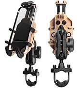 WINDFRD Motorcycle Phone Mount Holder with Vibration Dampener, Strong Clamp for iPhone 15 Pro Max...