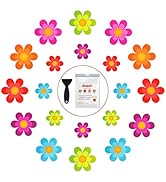 Secopad Original Non Slip Bathtub Stickers, 20 PCS Shower Floor Non Slip Stickers Bright Flowers ...