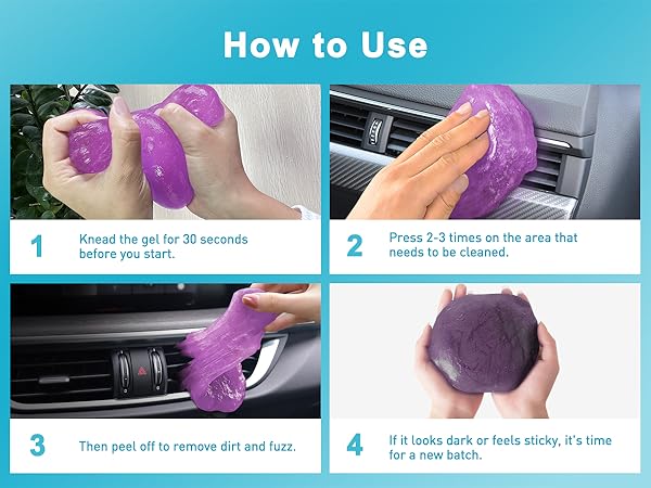 car slime cleaner dust cleaning gel