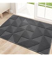 OLANLY Door Mats Indoor, Non-Slip, Absorbent, Dirt Resist, Entrance Washable Mat, Low-Profile Ins...