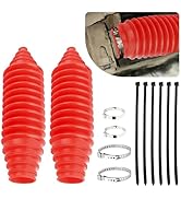 Car Rack and Pinion Boot Steering Rack Boot Tool Kit,Dustproof Silicone Inner Tie Rod Boot Set wi...
