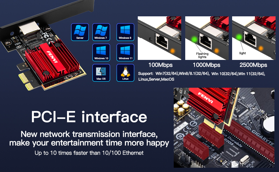 2.5GBASE-T Ethernet card