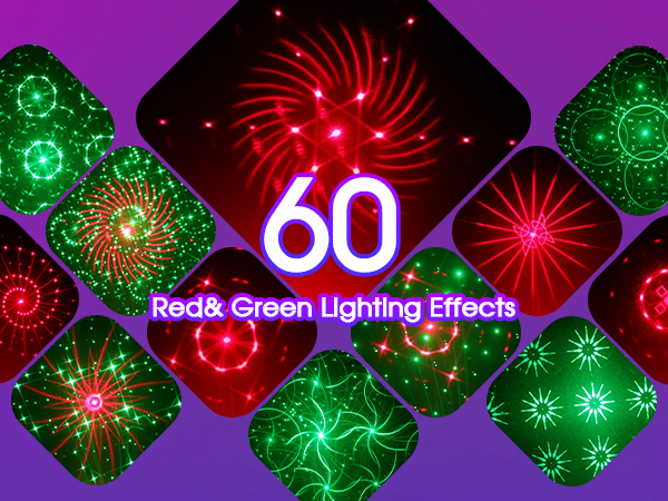 Red&amp; Green Lighthing Effects