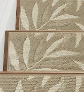 JSEI Stair Treads for Wooden Steps with Leaf Pattern, 14 Pack 9" X 28" Carpet Stair Treads Non-Sl...